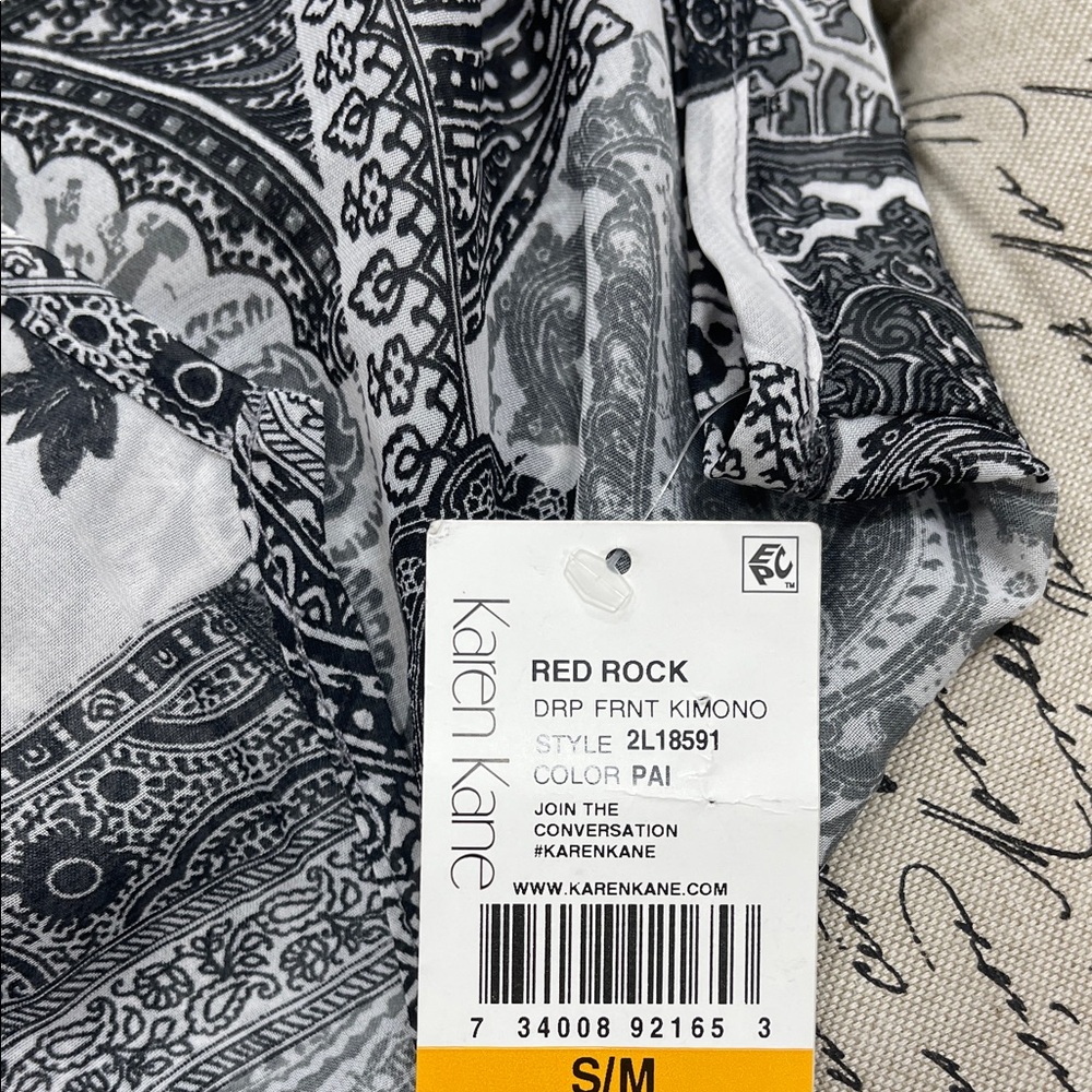 🎁 Karen Kane Drape-Front Kimono - Picture 11 of 13